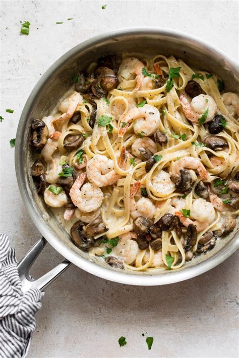 Shrimp And Mushroom Pasta Recipe • Salt And Lavender