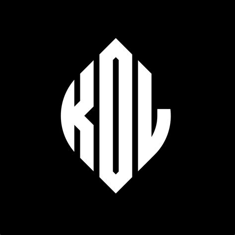 KDL circle letter logo design with circle and ellipse shape. KDL ...