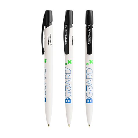 Stylo Bic antibactérien en canne à sucre biodégradable BIC MEDIA CLIC