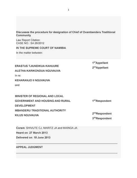 Customary law cases 26 Feb 2020- Customary Law 1 - Discusses the ...