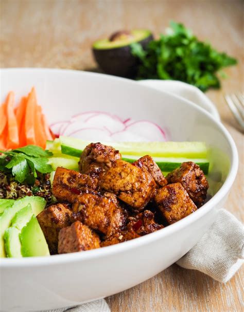 Quinoa And Tofu Buddha Bowl Euphoric Vegan