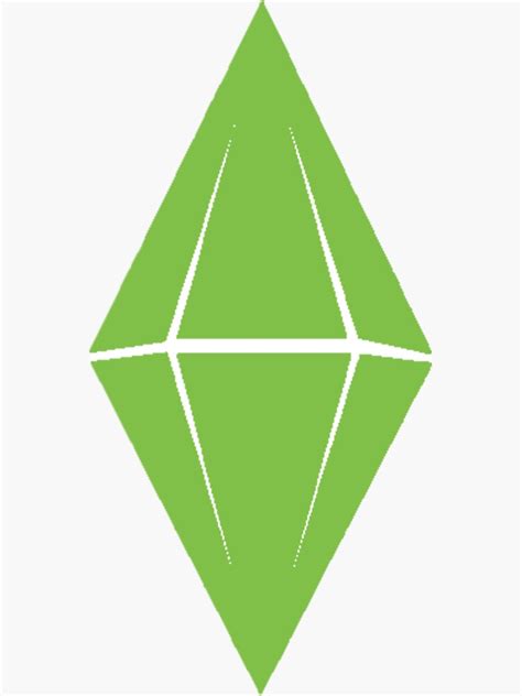 Sims Plumbob Sticker For Sale By Emilywerfel Redbubble