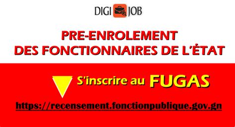 S Incrire Au Fugas Pr Enr Lement Des Fonctionnaires De L Etat En Guin E