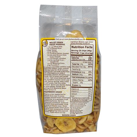 Bob S Red Mill Sweetened Banana Chips Oz G Iherb