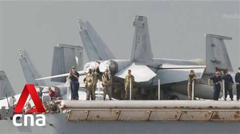 USS Ronald Reagan Makes First Port Visit To Singapore Since 2019 First