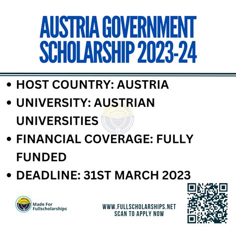 Scholarships in Austria Without IELTS - Fully Funded Austria Government ...