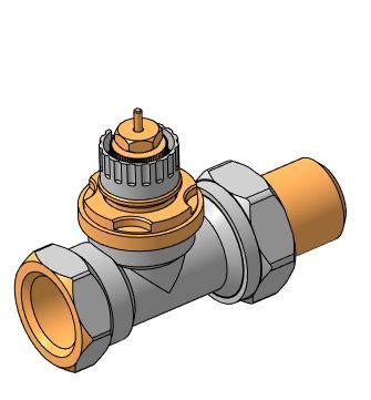 Термоклапан прямой RTD-N 15 - Чертежи, 3D Модели, Проекты, Клапаны
