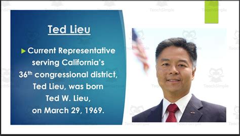 U.S. Representative Ted Lieu (CA - 36th) BIO PPT by Teach Simple