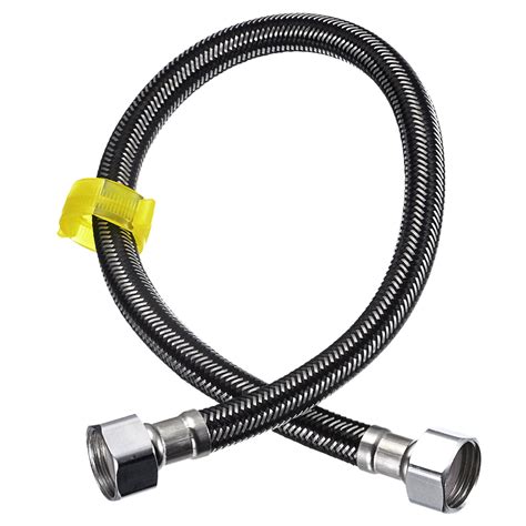 Uxcell Faucet Supply Line Connector G1 2 Female X G1 2 Female 20 Inch Braided Sus304 Supply