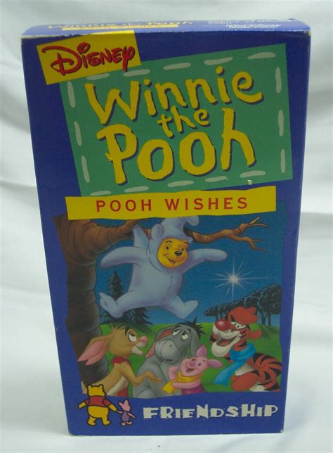 Vintage Walt Disney Winnie The Pooh Pooh Wishes Friendship Vhs Etsy