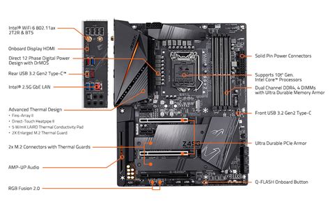 Aorus Z Pro Ax Motherboard Intel Lga Z Atx Intel G