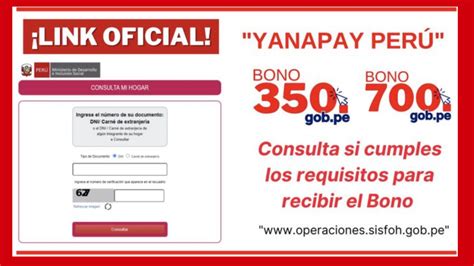 Segundo Bono Yanapay De 700 LINK 2022 Primera Noticias