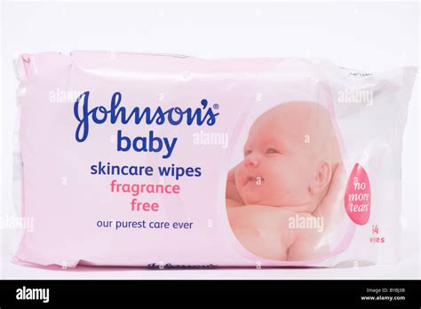 A Pack Of Johnsons Baby Skincare Wipes By Johnson And Johnson On A