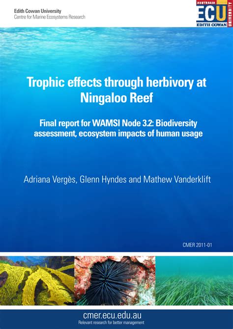 Pdf Trophic Effects Through Herbivory At Ningaloo Reef Final Report