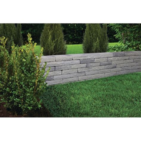 Oldcastle 11 In X 26 In X 3 In Gray Concrete Retaining Wall Block In