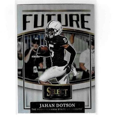 Select Draft Jahan Dotson Rookie Silver Prizm Parallel Rc Future