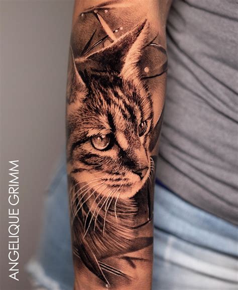 Cat Portrait Tattoo Artist