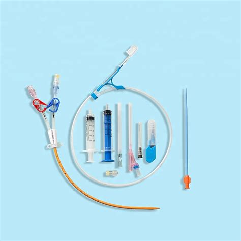 Straight Double Lumen Hemodialysis Catheter Kit Qingdao Luckmed