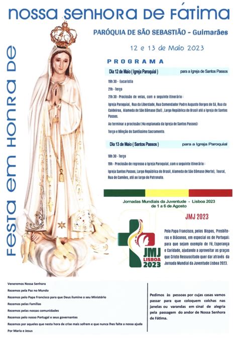 Festa Em Honra De Nossa Senhora De F Tima Programa