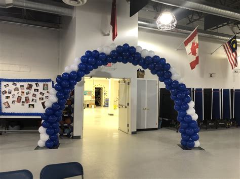 Blue And White Balloon Arch Party Balloons Balloon Bouquet White Balloons