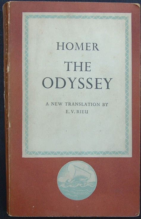 Series No L1 Title The Odyssey Author Homer Translated By E V Rieu Cover Roundel Drawing