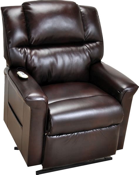 Bonded Leather 3 Position Power Lift Recliner Brown The Brick