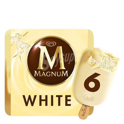 Magnum Frigo Helado De Chocolate Blanco Pack 6 X 110 Ml