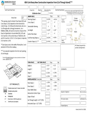 Fillable Online Fillable Online Prod Oregon Govodotformsada Curb Ramp