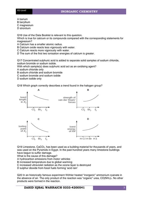 SOLUTION Inorganic Chem Studypool