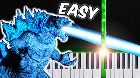 Godzillas Theme Easy Piano Tutorial Sheets Midi Youtube