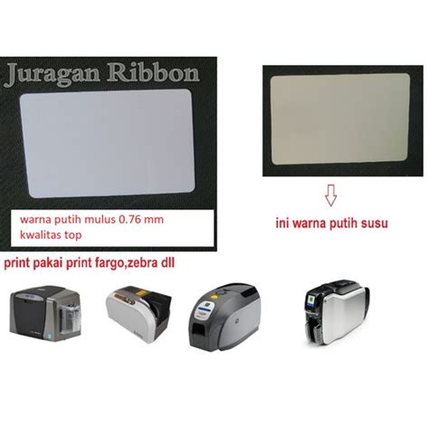 Jual Pvc Id Card High Quality Tebal Mm Zebra Fargo Hiti Datacard