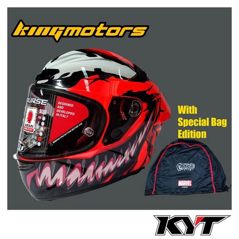 Kyt Helmet Tt Course Carnage Marvel Series Shopee Philippines