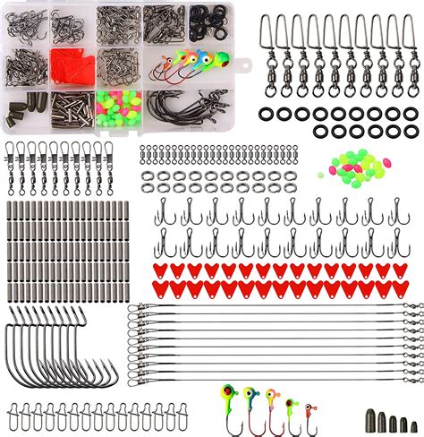 Pcs Fishing Terminal Tackle Kit Include Fishing Hooks And Weights