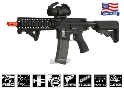 Airsoft GI Defender Version 2 M4 Carbine AEG Airsoft Rifle Black