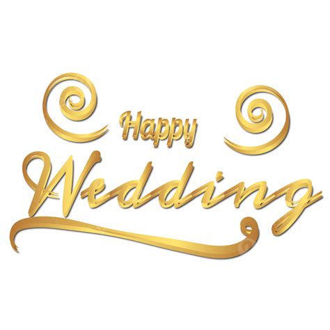 Happy Wedding Lettering Text Design Ornament Happy Wedding Wedding