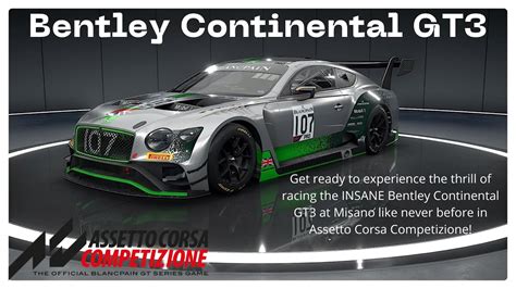 INSANE Bentley Continental GT3 At Misano Assetto Corsa Competizione