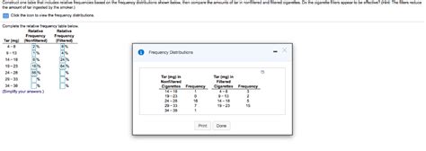 Solved Construct One Table That Includes Relative Chegg