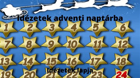 Id Zetek Adventi Napt Rba Id Zetek Lapja