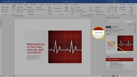 How To Add Powerpoint Slides Into A Word Document