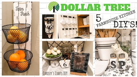 Dollar Tree Farmhouse Kitchen Diy 2020 New Youtube In 2020