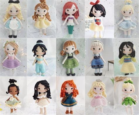 Receita Amigurumi Princesas Disney Elo Produtos Especiais