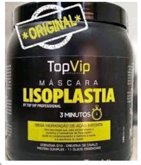 Mascara Lisoplastia Top Vip 3 Minutos 1Kg Máscara Capilar Magazine