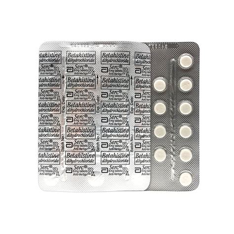 SERC Betahistine Hydrochloride 8mg Tablet 1 S Price In The Philippines