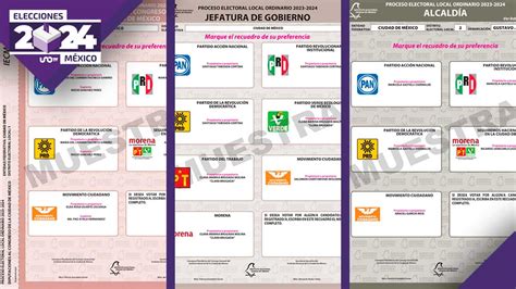 Aprueba Iecm Modelos De Boletas Electorales Para El De Junio Unotv