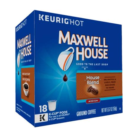 Maxwell House House Blend Coffee K Cup Pods 18 Count