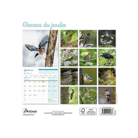 Calendrier Oiseaux Du Jardin Calendrier Oiseaux Okgo Net