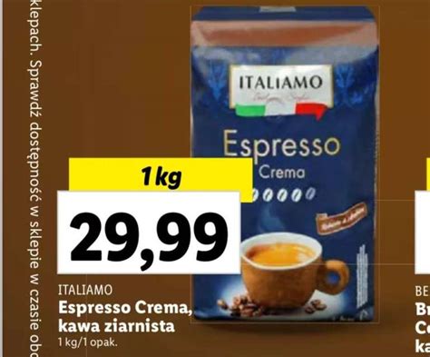 Kawa Ziarnista Kg Italiamo Espresso Crema Lidl Pepper Pl