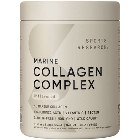 Sports Research Collagen Beauty Complex, Marine Collagen, Unflavored ...