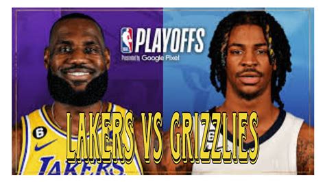 Lakers Vs Grizzlies Playoffs Highlights Youtube