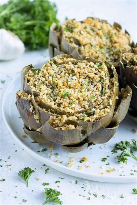 Italian Stuffed Artichokes Recipe Evolving Table